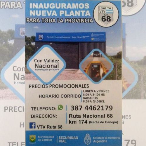 SALTA - V.T.V. RUTA 68
